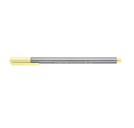 CANETA STAEDTLER FINELINER TRIPLUS 0.3 - VANILLA (AMARELO PASTEL)