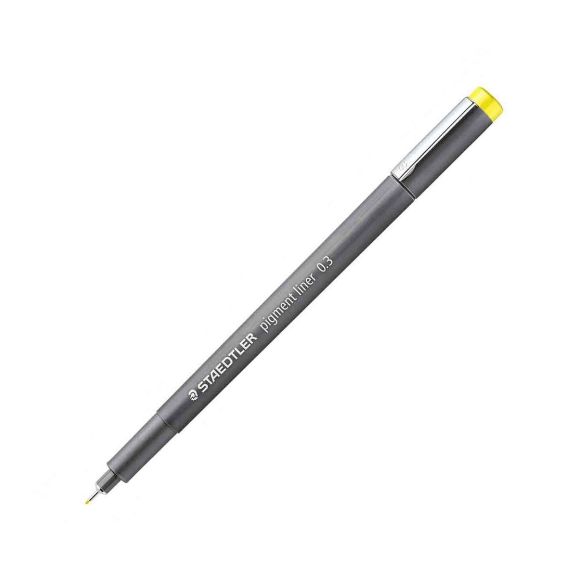 CANETA STAEDTLER PIGMENT LINER 0.3 - AMARELA