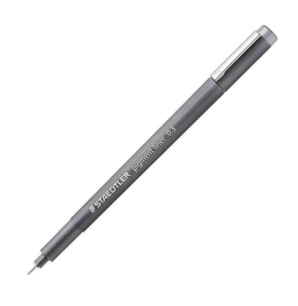 CANETA STAEDTLER PIGMENT LINER 0.3 - CINZA