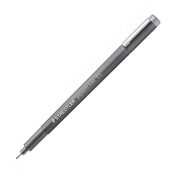 CANETA STAEDTLER PIGMENT LINER 0.5 - CINZA