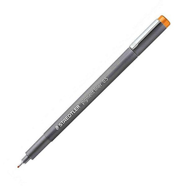 CANETA STAEDTLER PIGMENT LINER 0.5 - LARANJA