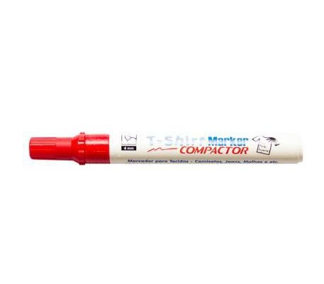 CANETA TECIDO COMPACTOR T-SHIRT - VERMELHA