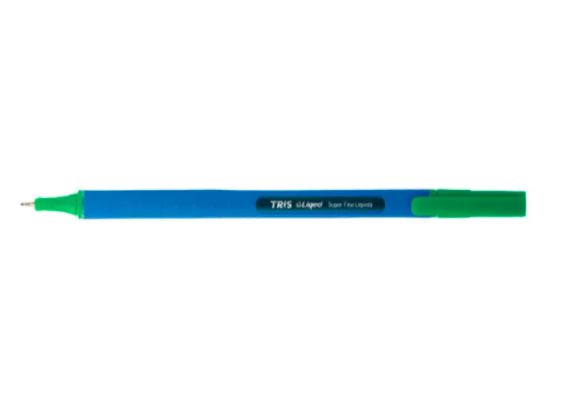 CANETA TRIS LIQEO SUPER FINA 0.4 - VERDE