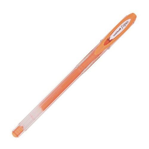 CANETA UNIBALL GEL SIGNO ANGELIC 0,7 - LARANJA