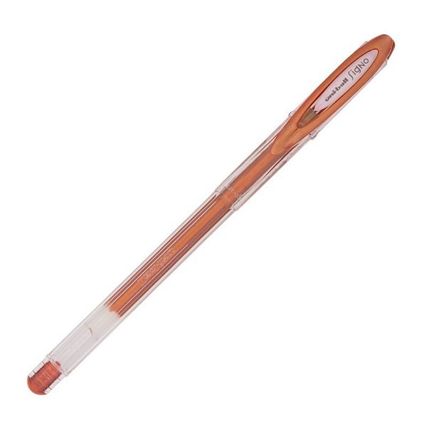 CANETA UNIBALL GEL SIGNO NOBLE METAL 0.8 - BRONZE