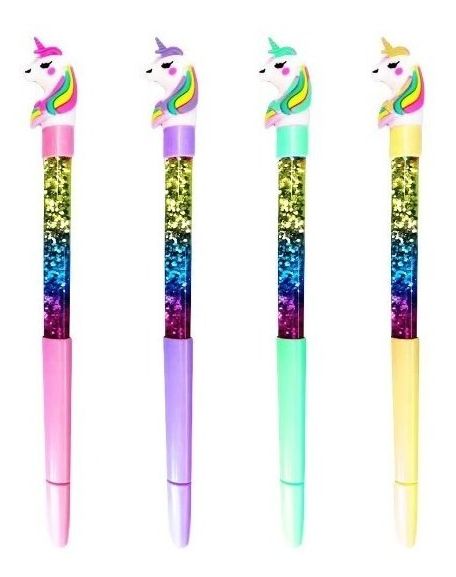 CANETA UNICORNIO GLITTER
