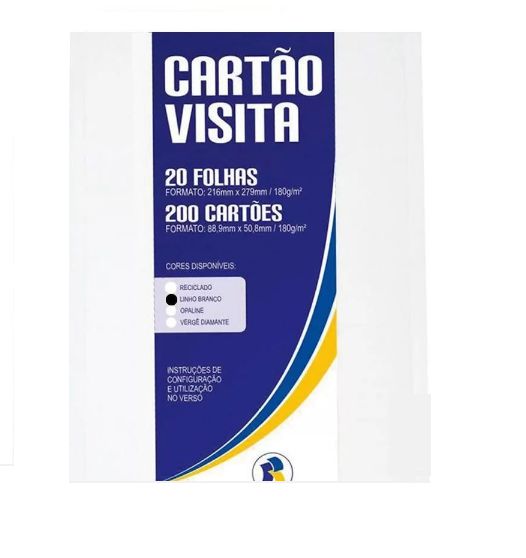 CARTÃO SERRILHADO BRANCO