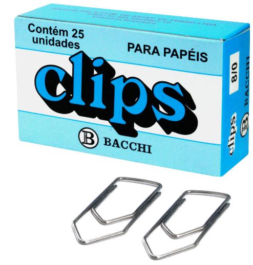 CLIPS BACCHI 8/0 CAIXA - 25 UNID