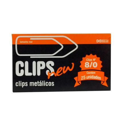CLIPS NEW 8/0 CAIXA - 25 UNID