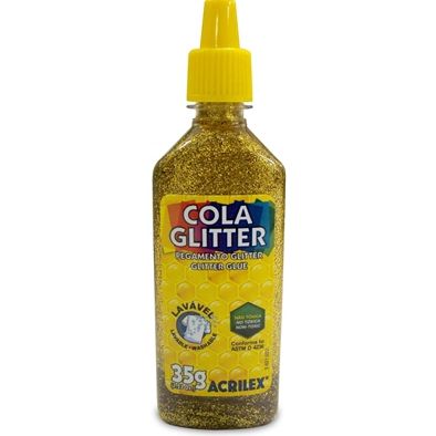 COLA GLITTER ACRILEX 35G - OURO