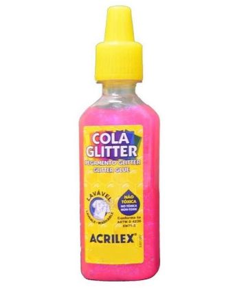 COLA GLITTER ACRILEX 35G - PINK