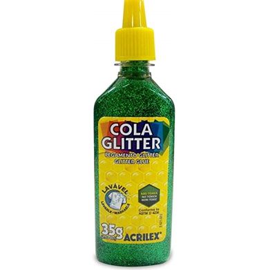 COLA GLITTER ACRILEX 35G - VERDE