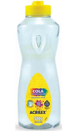 COLA TRANSPARENTE ACRILEX - 500G