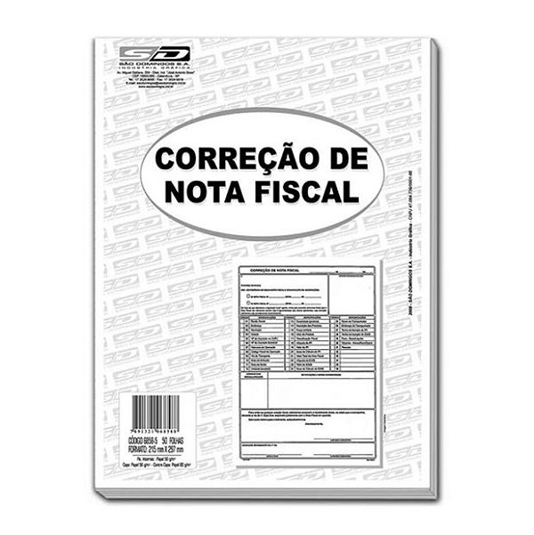 CORREÇÃO DE NOTA FISCAL - UNID