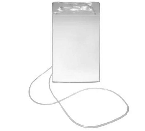 CRACHA FLEX C/ CORDAO 80X120MM HORIZ - PLASTPARK