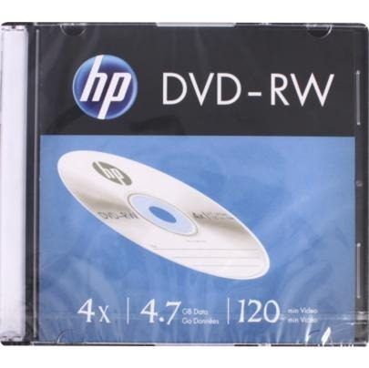 DVD-RW 4.7GB - HP CAPA ACRILICA