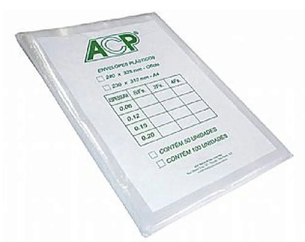 ENVELOPE PLAST UNID A5 2 FUROS 0,12/0,10 0102F.M