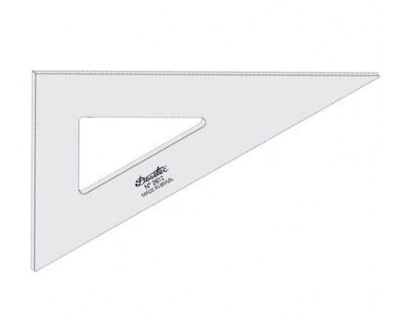 ESQUADRO TRIDENT 60° 32CM ACRILICO - SEM GRADUACAO 2632