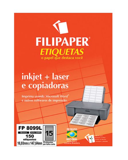 ETIQUETA UNID IMPRESSÃO (15/FOLHA) 8099L