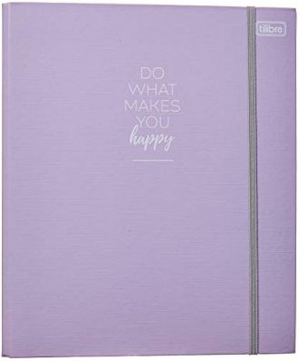 FICHARIO TILIBRA 4 HAPPY ARGOLAS C/ELASTICO LILAS