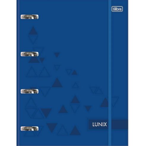 FICHARIO TILIBRA LUNIX 4 ARGOLAS AZUL 80FLS
