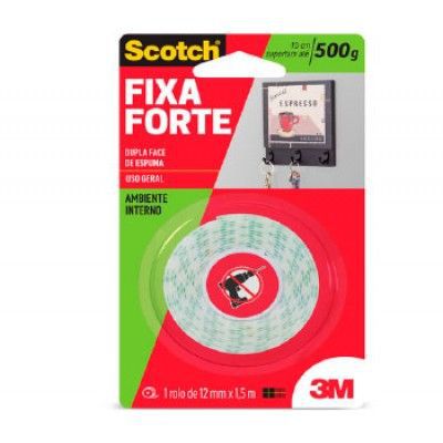 FITA ADESIVA FIXA FORTE 109 - 12MMX1,5M 3M