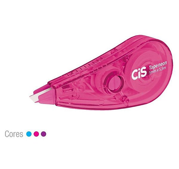 FITA CORRETIVA CIS TAPE NEON 5MMX5,5M