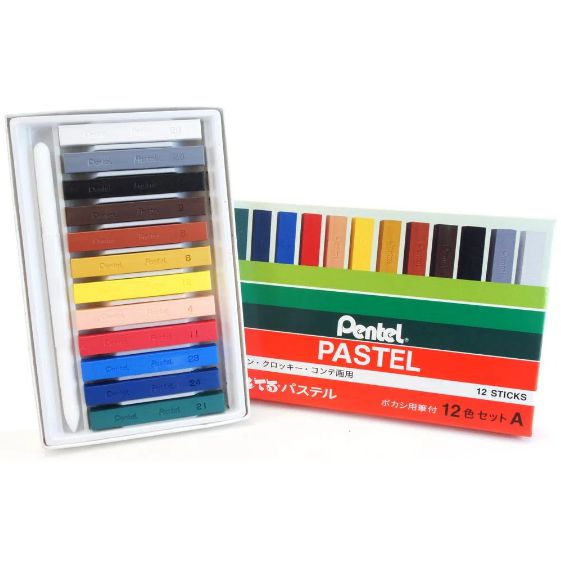 GIZ PASTEL SECO PENTEL - 12 CORES