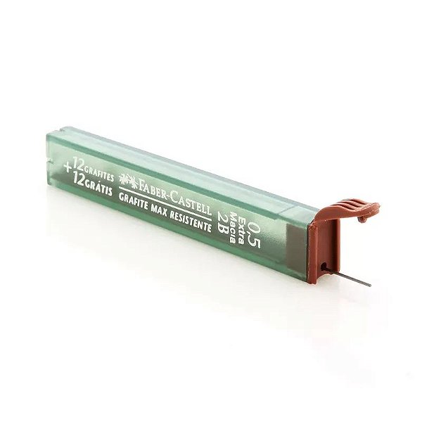 GRAFITE FABER-CASTELL 0.5 2B - 24 MINAS