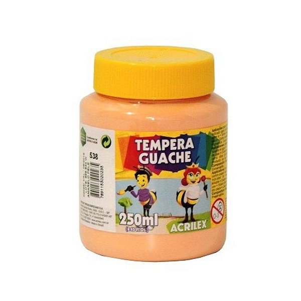 GUACHE ACRILEX 250ML - AMARELO SALMAO REF538