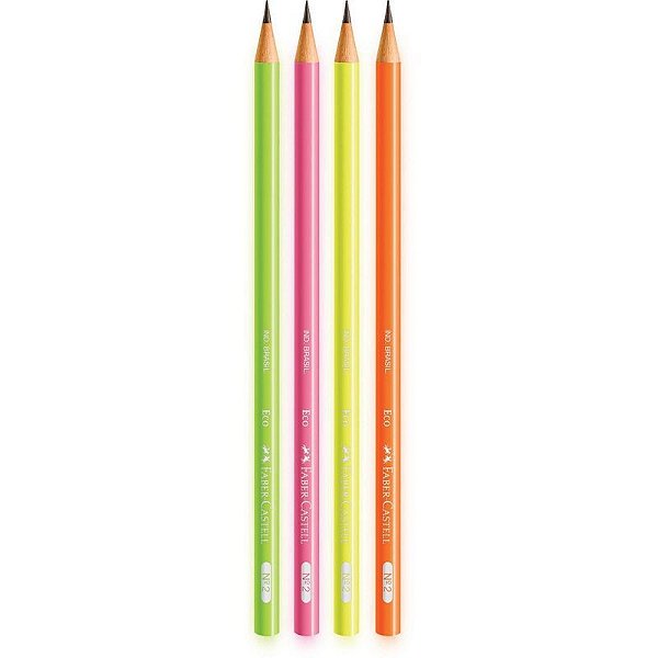 LAPIS FABER CASTELL MAX REDONDO NEON HB N2