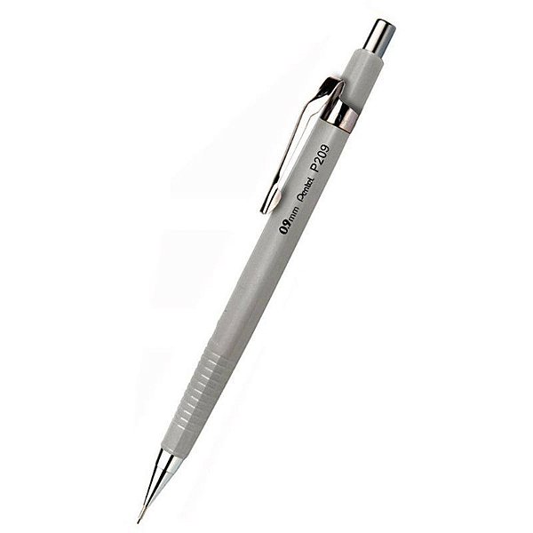 LAPISEIRA PENTEL P200 SHARP 0,9 MM - PRATA