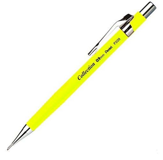 LAPISEIRA PENTEL P200 SHARP NEON 0,9 MM - AMARELA