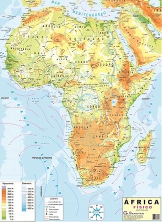 MAPA - AFRICA FISICO