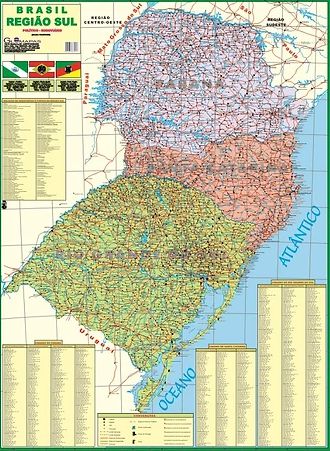 MAPA - REGIAO SUL FISICO
