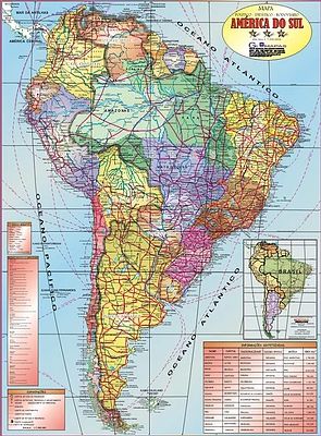 MAPA - AMERICA DO SUL POLITICO