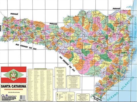 MAPA - SANTA CATARINA POLITICO