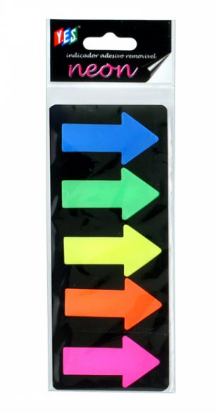 MARCA PAGINA YES SETA NEON C/100