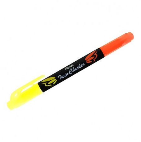 MARCA TEXTO PENTEL 2 PONTAS - LARANJA E A