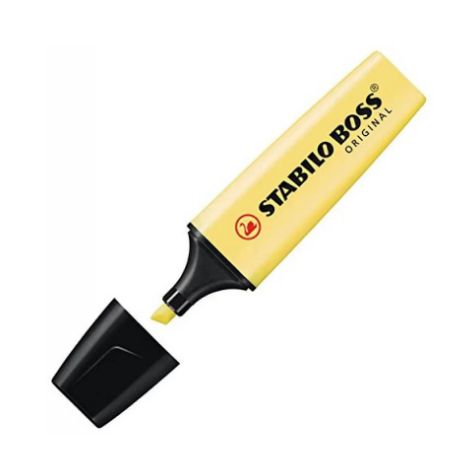 MARCA TEXTO STABILO BOSS PASTEL - AMARELO 70/144