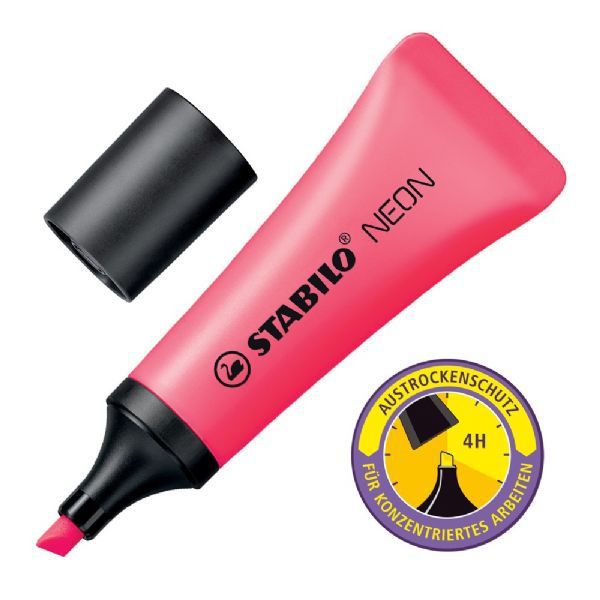 MARCA TEXTO STABILO NEON - ROSA
