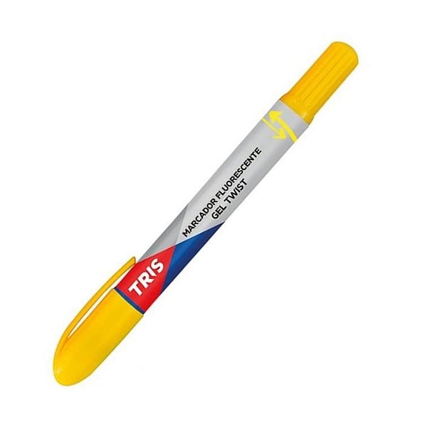 MARCA TEXTO TRIS GEL TWIST - AMARELO
