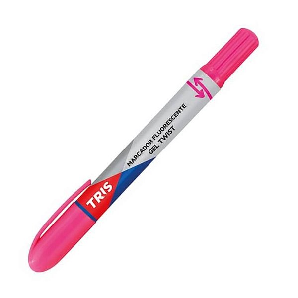 MARCA TEXTO TRIS GEL TWIST - ROSA