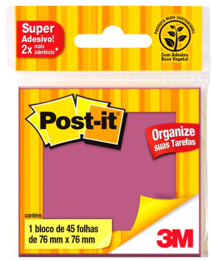NOTA ADESIVA 76X76 45FLS 3M - LILAS