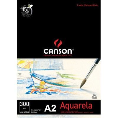 PAPEL UNID AQUARELA A2 CANSON - 300G