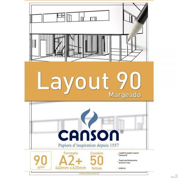 PAPEL UNID LAYOUT A2 C/ MARGEM CANSON 90G