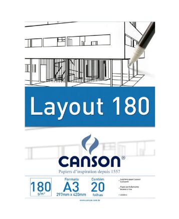 PAPEL UNID LAYOUT A3 CANSON 180G