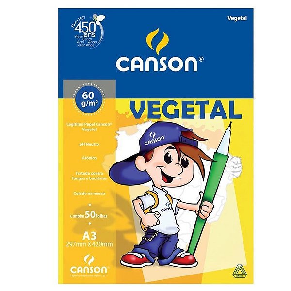 PAPEL UNID VEGETAL A3 CANSON - 60G