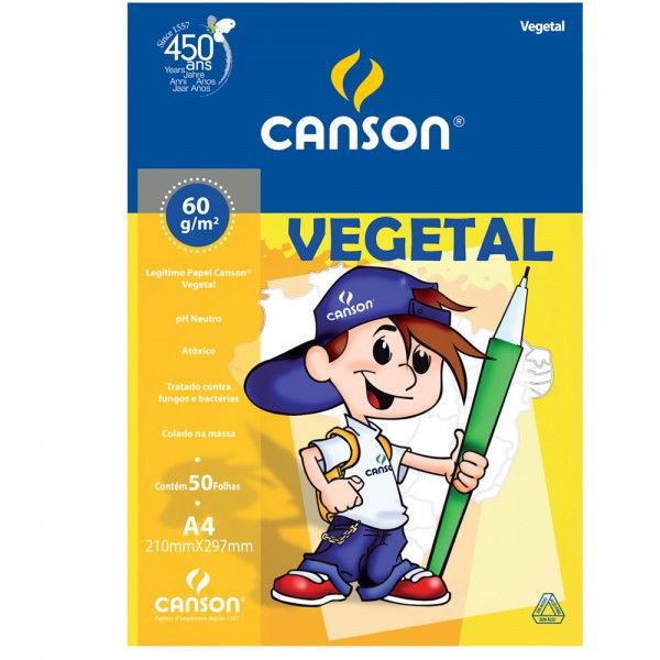 PAPEL UNID VEGETAL A4 CANSON - 60G