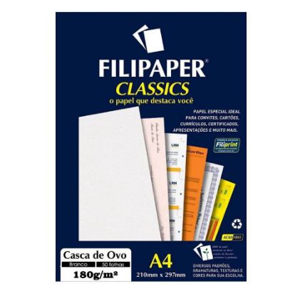PAPEL UNID A4 CASCA DE OVO BRANCO 180G (UNIDADE)